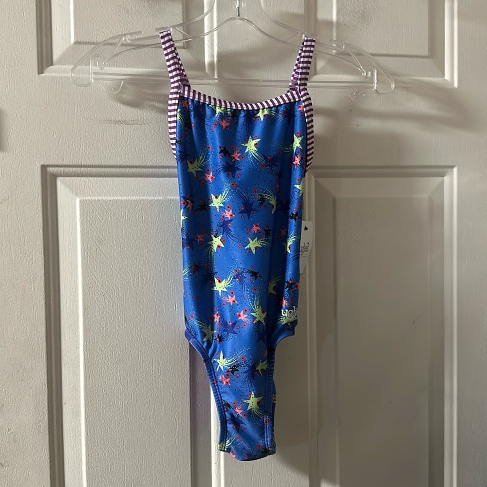 Dolfin Uglies Stargazer Print One Piece Swimsuit: BLUE: NEW WITH TAGS: SIZE 10